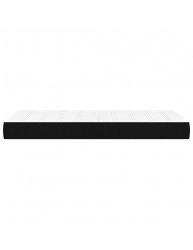 Materasso a Molle Insacchettate Nero 120x190x20 cm in Tessuto