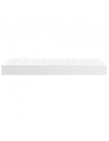 Materasso a Molle Bianco 120x190x20 cm in Similpelle