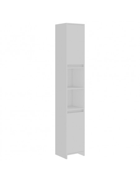 Mobile da Bagno Bianco 30x30x183,5 cm in Legno Multistrato