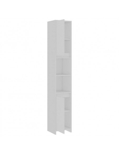 Mobile da Bagno Bianco 30x30x183,5 cm in Legno Multistrato