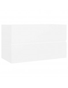 Mobile Lavabo Bianco 80x38,5x45 cm in Legno Multistrato 2