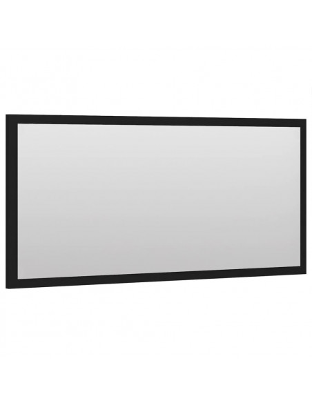 Set Mobili da Bagno 2 pz Nero in Legno Multistrato