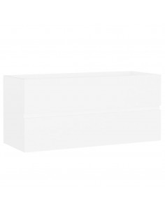 Mobile Lavabo Bianco 100x38,5x45 cm in Legno Multistrato 2