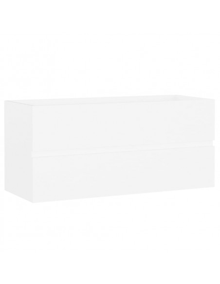 Mobile Lavabo Bianco 100x38,5x45 cm in Legno Multistrato
