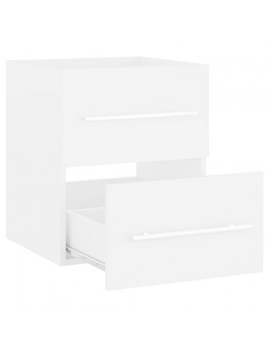 Mobile Lavabo Bianco 41x38,5x48 cm in Legno Multistrato