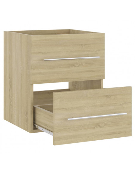 Mobile Lavabo Rovere Sonoma 41x38,5x48 cm in Legno Multistrato