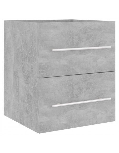 Mobile Lavabo Grigio Cemento 41x38,5x48 cm in Legno Multistrato
