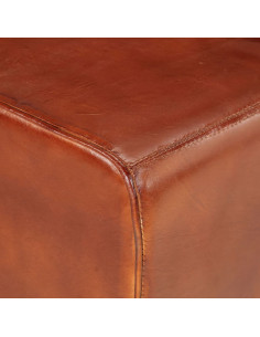 Panca per Esercizi Marrone 160 cm in Vera Pelle