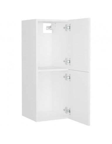 Set Mobili da Bagno Bianco in Legno Multistrato