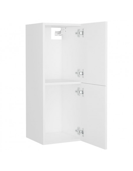 Set Mobili da Bagno Bianco in Legno Multistrato