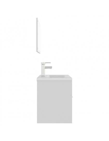 Set Mobili da Bagno Bianco in Truciolato