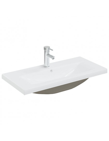 Set Mobili da Bagno Bianco in Legno Multistrato