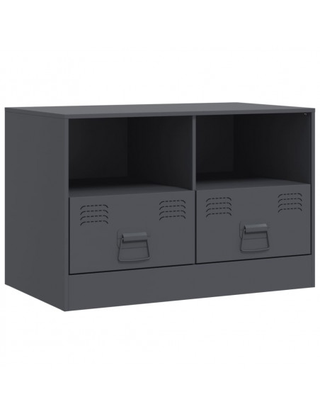 Mobili TV 2 pz Antracite 67x39x44 cm in Acciaio