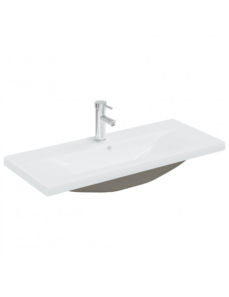 Set Mobili da Bagno Bianco Lucido in Truciolato