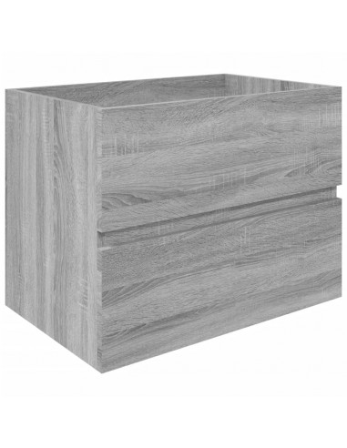 Mobile Lavabo Grigio Sonoma 60x38,5x45 cm in Legno Multistrato