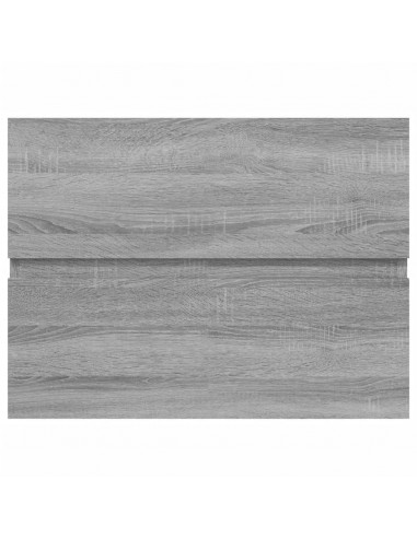 Mobile Lavabo Grigio Sonoma 60x38,5x45 cm in Legno Multistrato