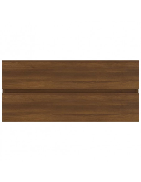 Mobile Lavabo Rovere Marrone 100x38,5x45 cm Legno Multistrato
