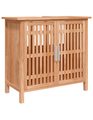 Set Mobili da Bagno 3pz in Legno Massello di Noce