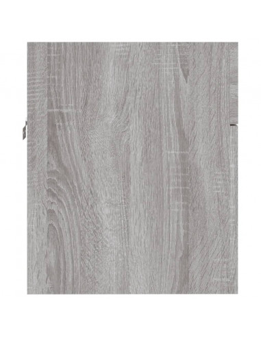 Set Mobili da Bagno 2 pz Grigio Sonoma in Legno Multistrato