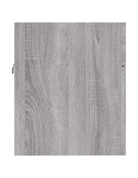 Set Mobili da Bagno 2 pz Grigio Sonoma in Legno Multistrato