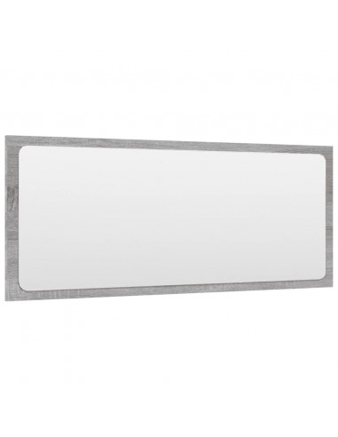 Set Mobili da Bagno 2 pz Grigio Sonoma in Legno Multistrato