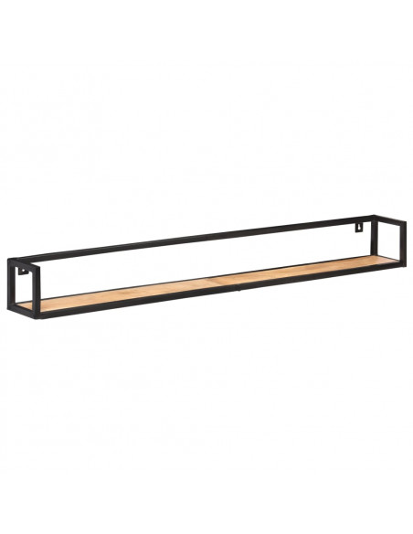 Mensole a Muro 2 pz 160 cm in Legno Massello di Acacia