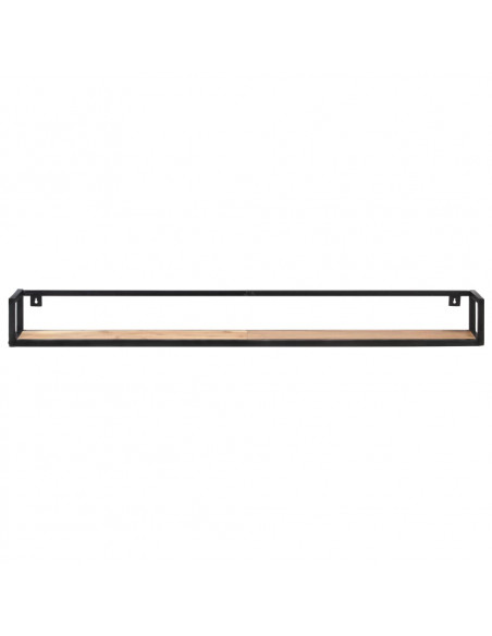 Mensole a Muro 2 pz 160 cm in Legno Massello di Acacia