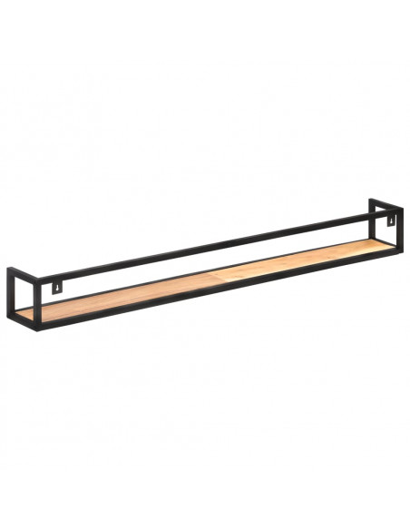 Mensole a Muro 2 pz 160 cm in Legno Massello di Acacia