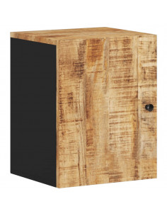 Mobile da Bagno a Parete 38x33x48 cm in Legno Massello di Mango 2