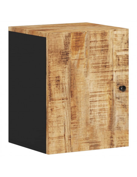 Mobile da Bagno a Parete 38x33x48 cm in Legno Massello di Mango