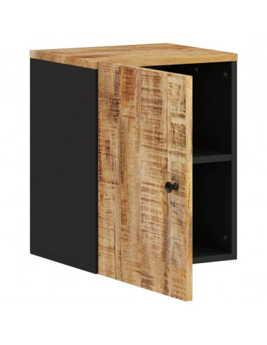 Mobile da Bagno a Parete 38x33x48 cm in Legno Massello di Mango