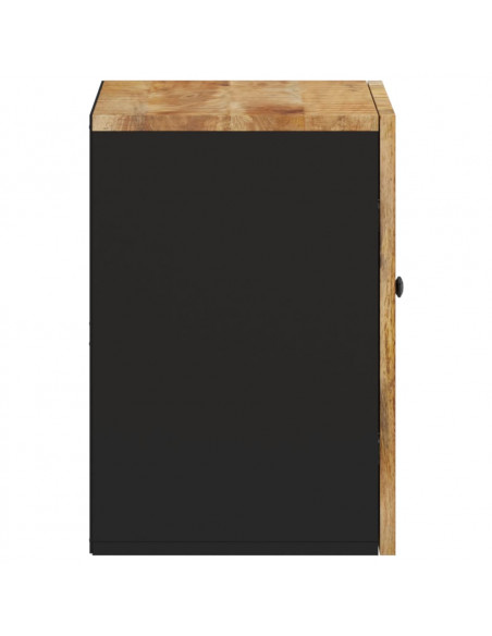 Mobile da Bagno a Parete 38x33x48 cm in Legno Massello di Mango