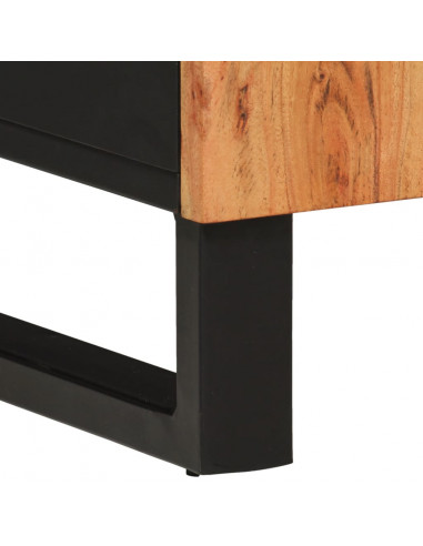 Mobile da Bagno 38x33x160 cm in Legno Massello di Acacia