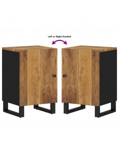 Mobile da Bagno 38x33x58 cm in Legno Massello di Mango 2