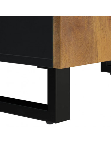 Mobile Lavabo 62x33x58cm Legno Massello Mango Legno Multistrato