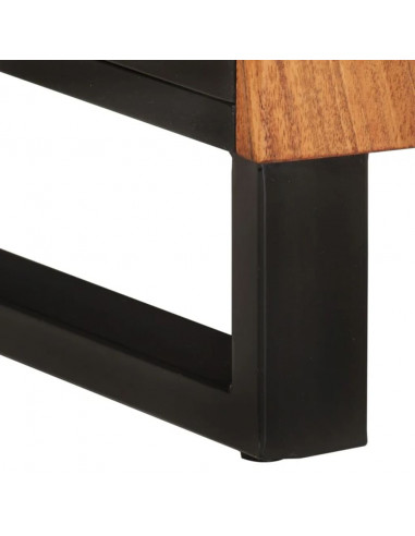 Mobile Lavabo 62x33x58 cm Legno Massello Acacia e Multistrato