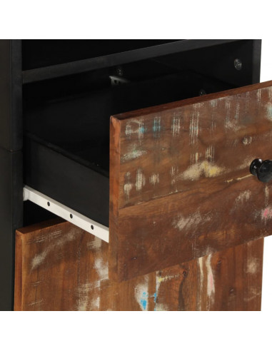 Mobile da Bagno 38x33x160 cm in Legno Massello di Recupero