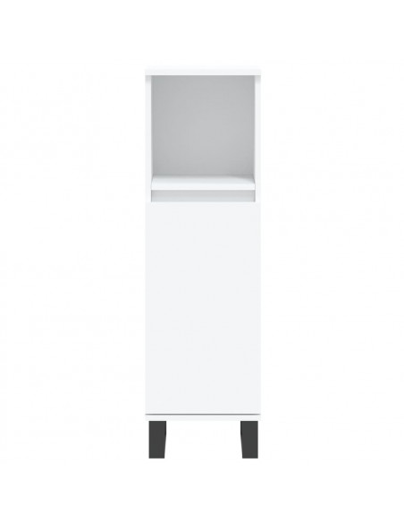 Set Mobili da Bagno 3 pz Bianco in Legno Multistrato