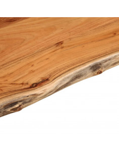 Piano Bagno 120x60x2,5 cm Rettangolare Legno Massello di Acacia