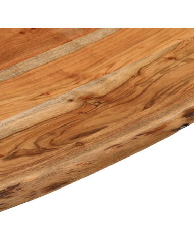 Piano Bagno 60x60x2,5 cm Quadrato Legno Massello di Acacia