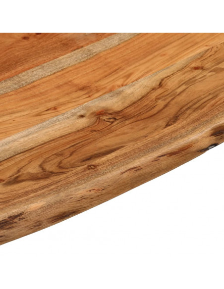 Piano Bagno 60x60x2,5 cm Quadrato Legno Massello di Acacia