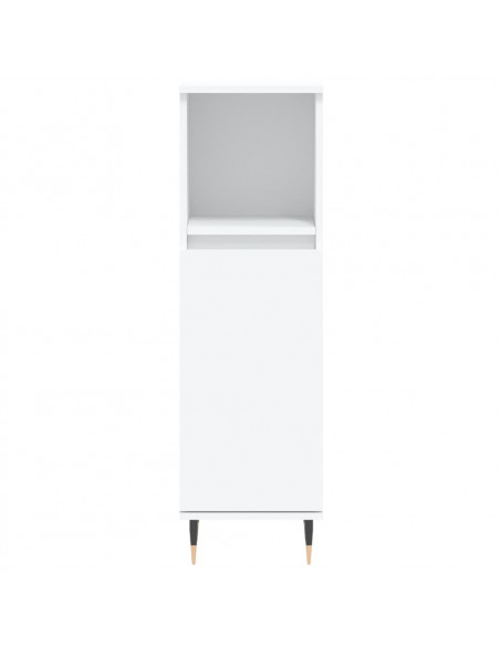 Set Mobili da Bagno 3 pz Bianco in Legno Multistrato