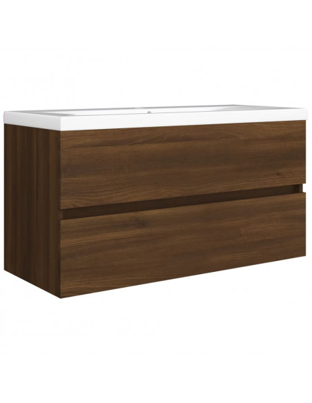 Mobile Lavabo Rovere Marrone 90x38,5x45 cm in Legno Multistrato