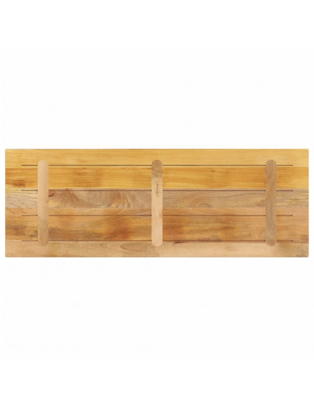 Piano per Tavolo 140x60x2,5 cm Rettangolare Legno Mango Grezzo