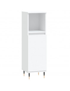 Set di Mobili da Bagno 3 pz Bianco in Legno Multistrato 2
