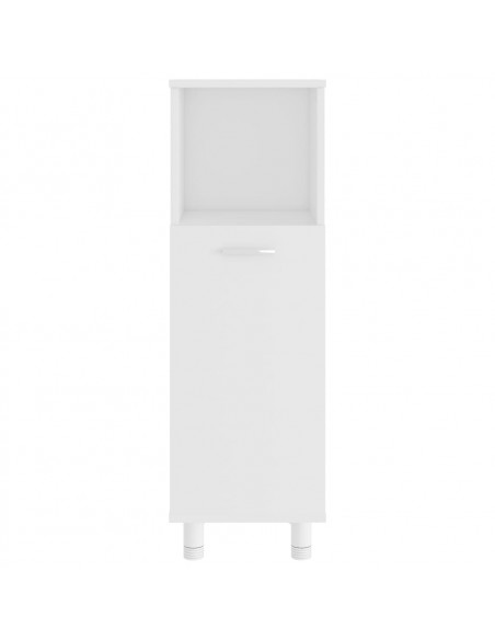 Set Mobili da Bagno 4 pz Bianco in Truciolato