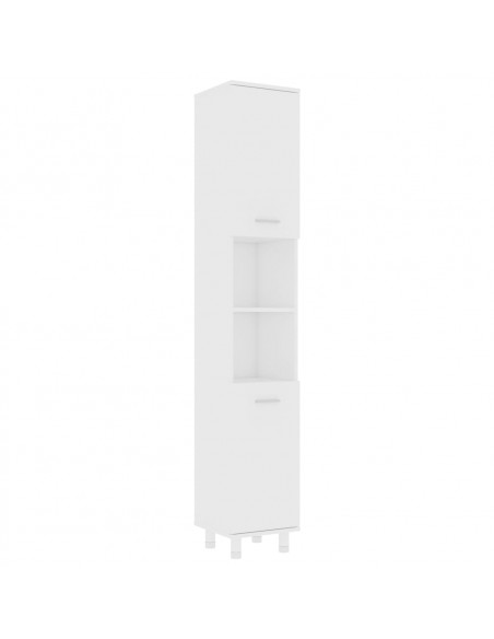Set Mobili da Bagno 4 pz Bianco in Truciolato