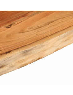 Piano Tavolo 160x40x2,5 cm Rettangolare Legno Acacia Bordi Vivi