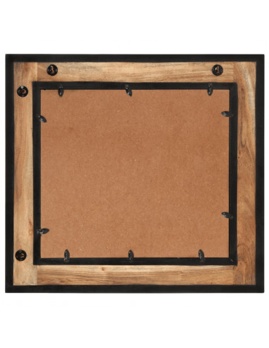 Specchio da Bagno 60x1x55 cm in Legno Massello di Acacia