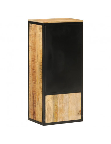 Mobile da Bagno 40x27x90 cm in Legno Massello di Mango e Ferro